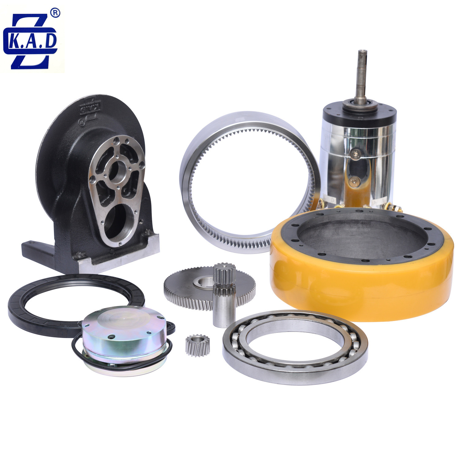 24v 1.2kw Permanent Magnet DC Drive Wheel