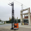 Lift height 6 m Capacity 1.5 tons Seat-mounted electric reach truck with high capacity battery
