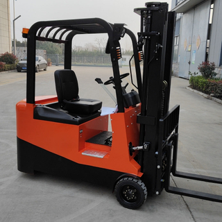 Counterbalanced 3-wheel front drive electric forklift truck with CE certificate for narrow aisles