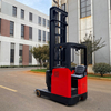 Lift height 6 m Capacity 1.5 tons Seat-mounted electric reach truck with high capacity battery