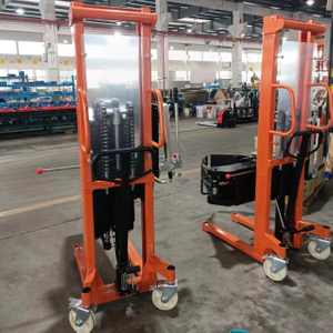 Manual stacker paper roll lifter lifting height 1.5m 2m forklift with 90 degree rotation