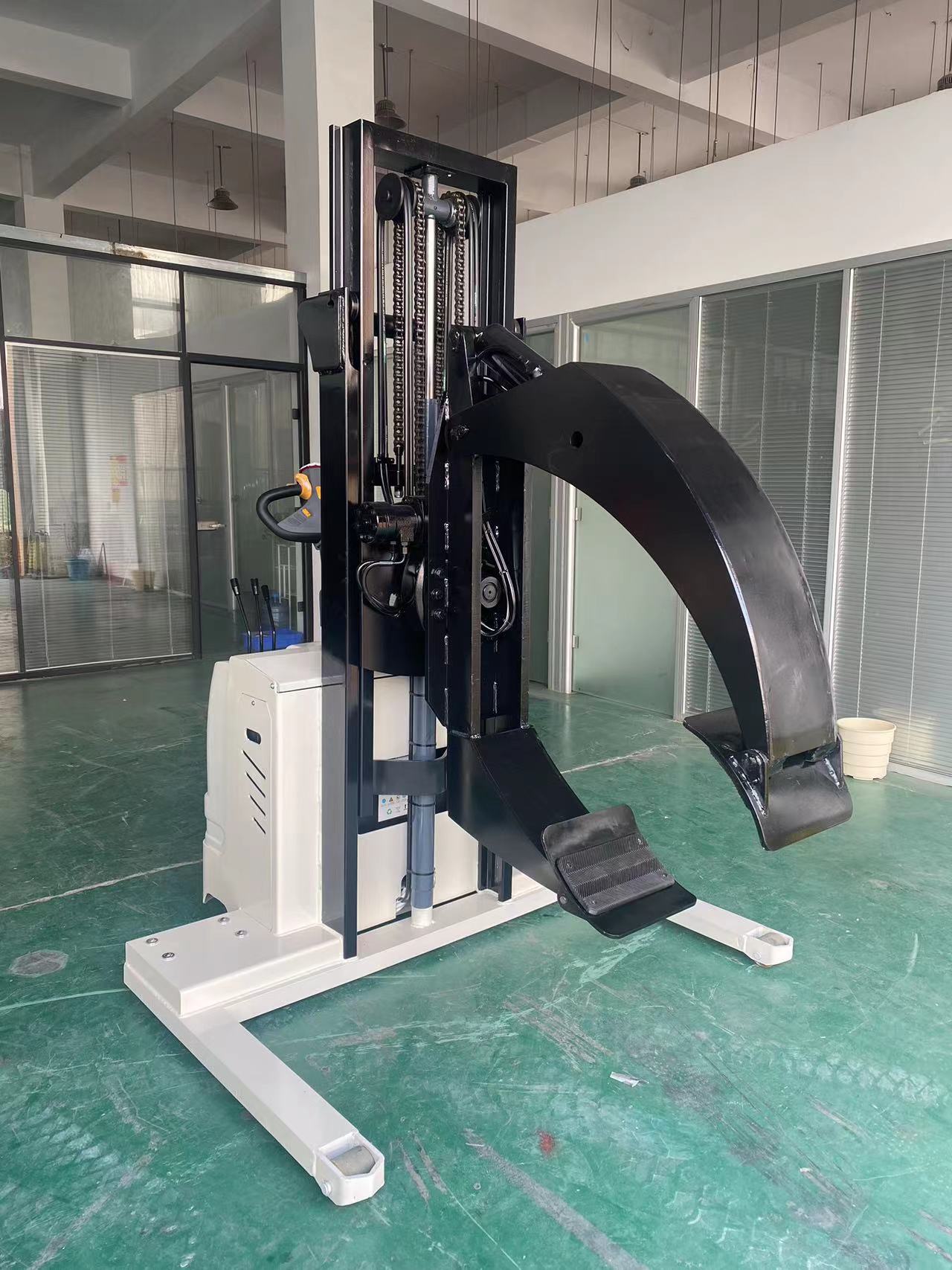 KAD Electric Paper Roll Clamping Stacker 500KG 1000 kg 0.5T 1T Paper Roll Reel Stacker with 360 Degree Rotation
