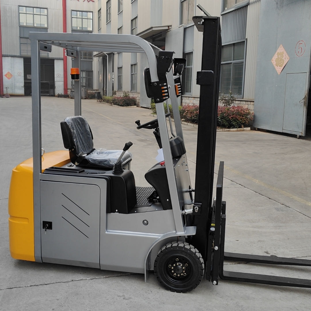 Counterbalanced 3-wheel front drive electric forklift truck with CE certificate for narrow aisles