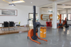 CE approved semi Electric Pneumatic Roll turner Stacker with Electric Lifting and Rotation