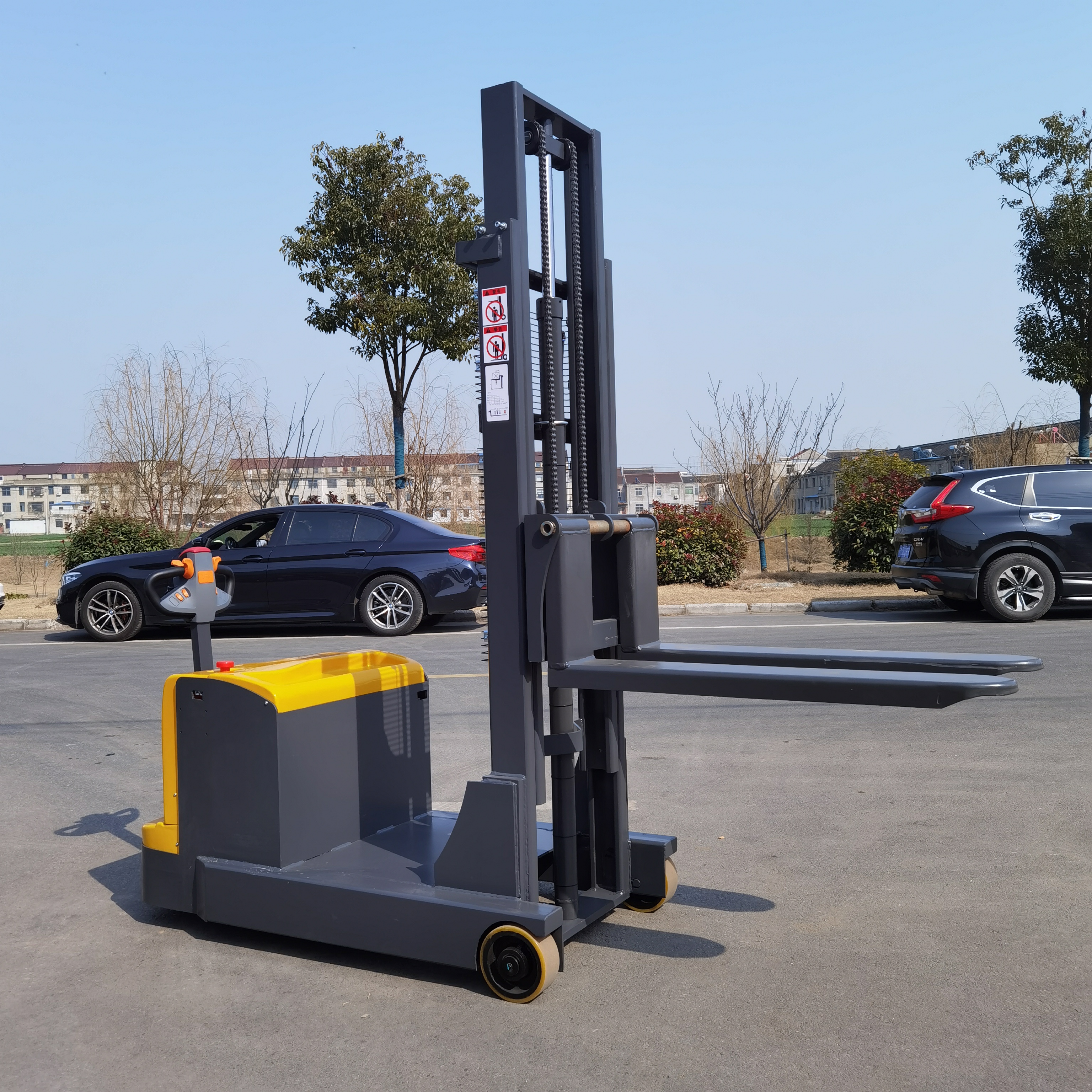 900kg 1000kg Electric walkie stacker Counterbalanced Stacker without legs
