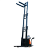 Triple-cylinder mast type double cylinder free lift 2 tons 4.5 m Straddle Electric Pallet Stacker