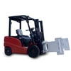 2 Ton 3 Ton 4 Wheel Electric Forklift Truck With Paper Roll Clamp Attachment
