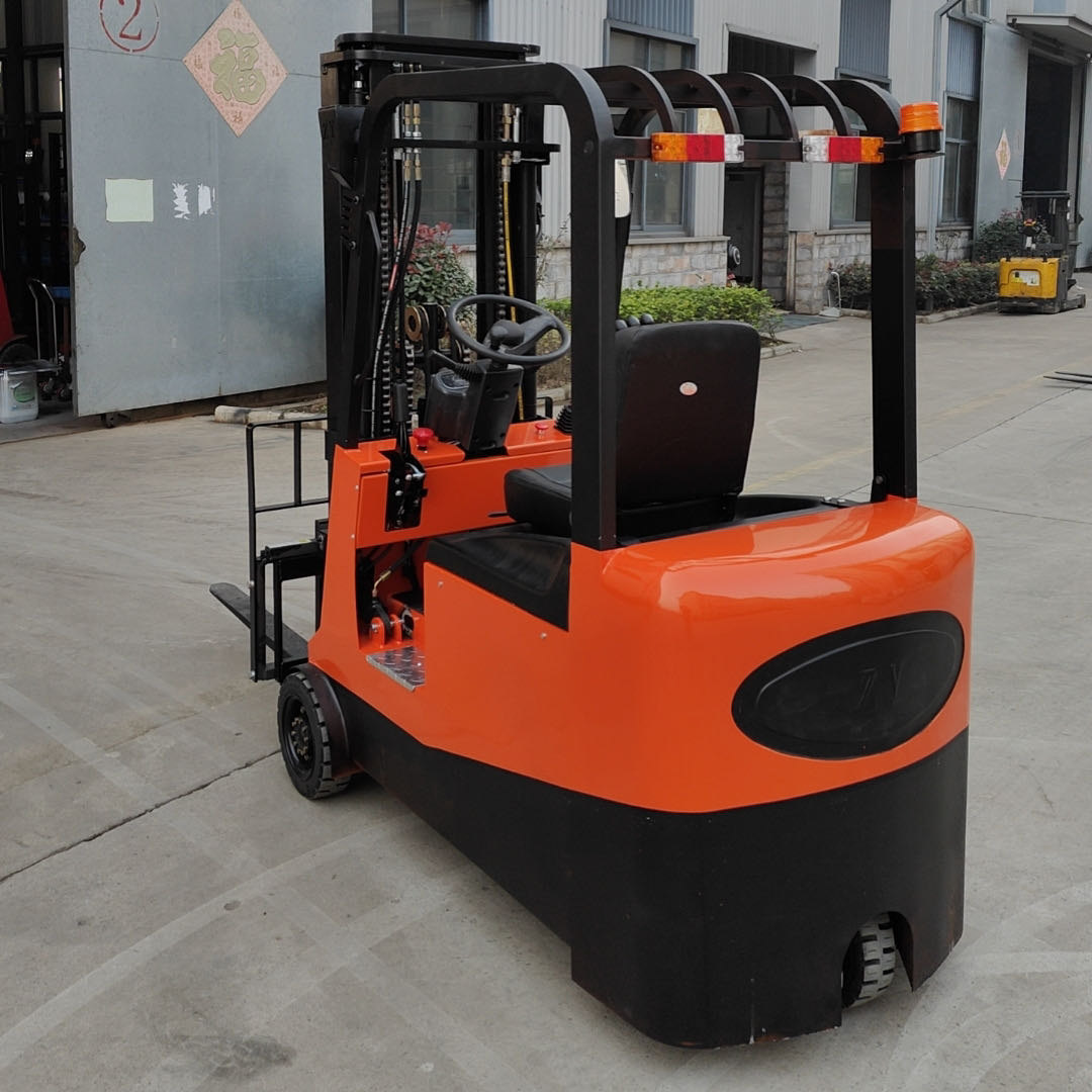 Counterbalanced 3-wheel front drive electric forklift truck with CE certificate for narrow aisles
