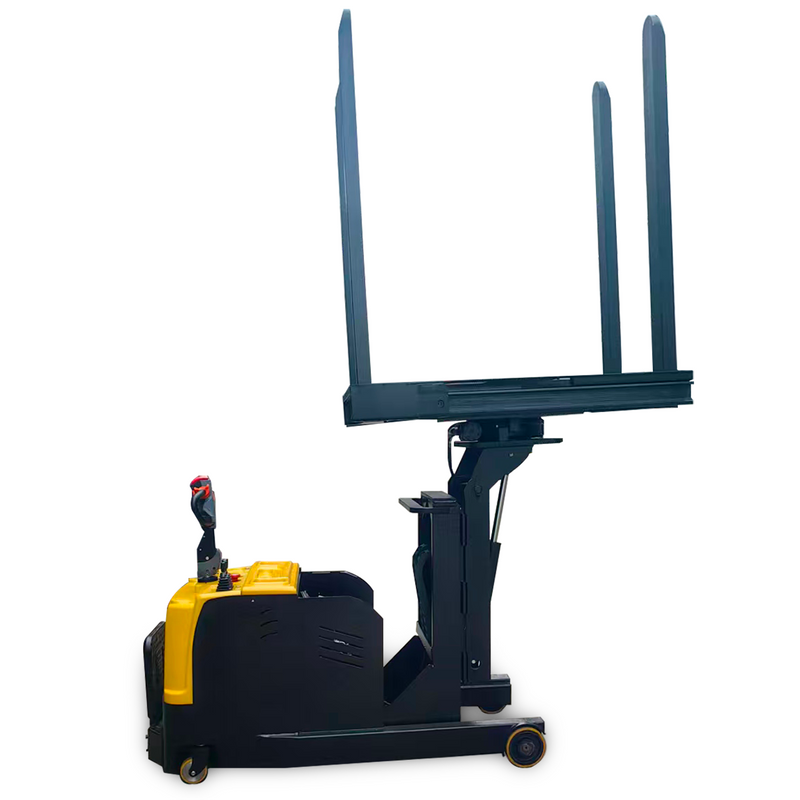 CE Certificated Full Electric Pile Turner Stacker 1Ton 1000kg 1000mm Lift With Rotation 360 Degree