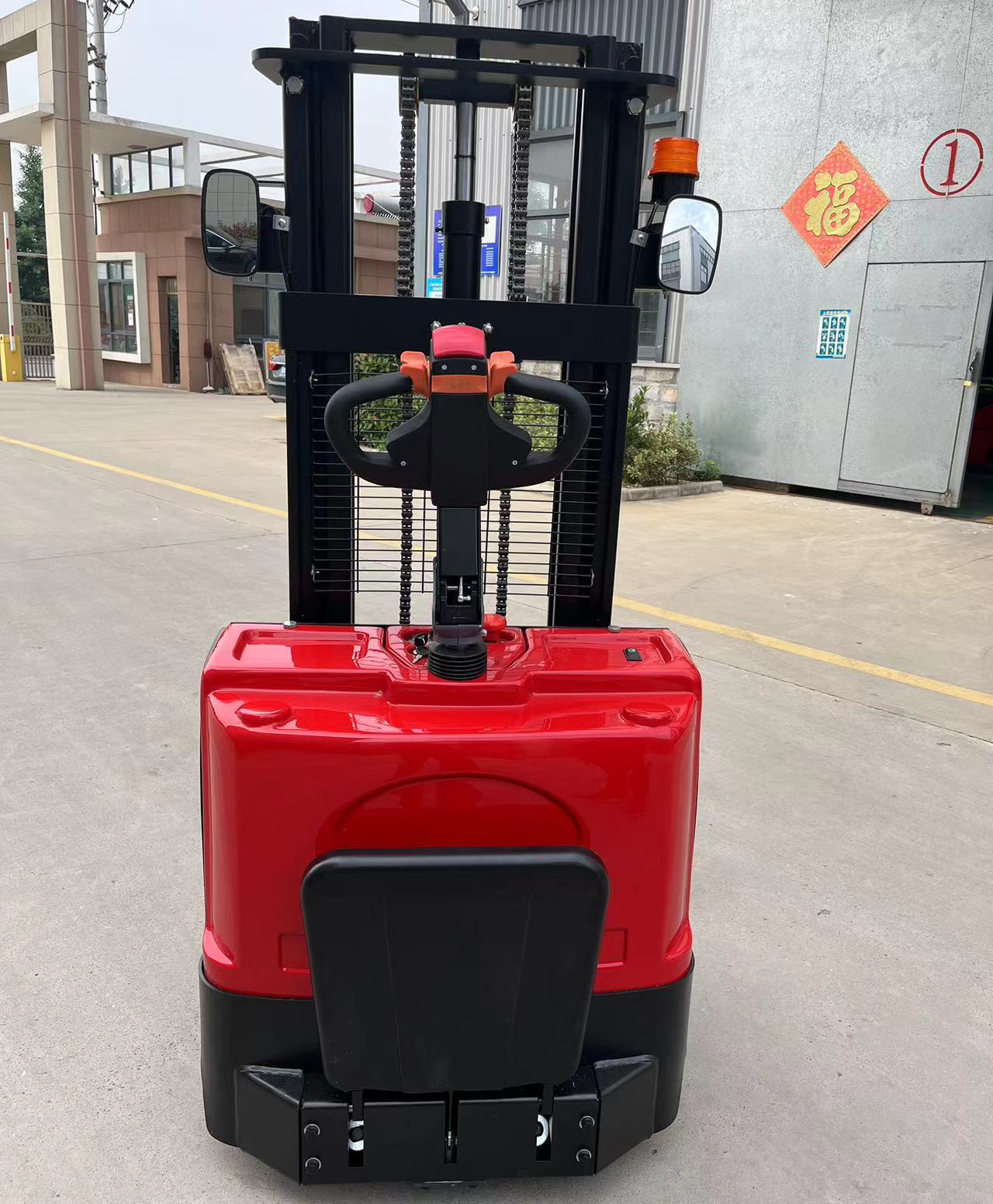 Lightweight Electric Walkie Stacker Rated Load 1500 Kg Lifting Height 3000 MM